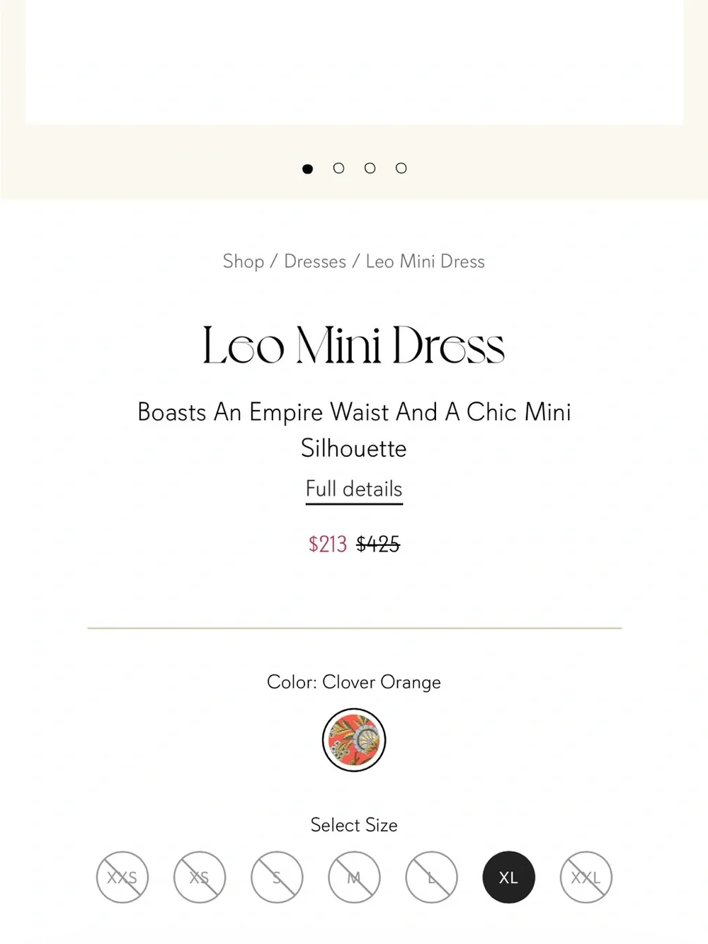 Cara Cara orange and blue Floral Spaghetti-Strap Sundress for women - Picture 5 of 5